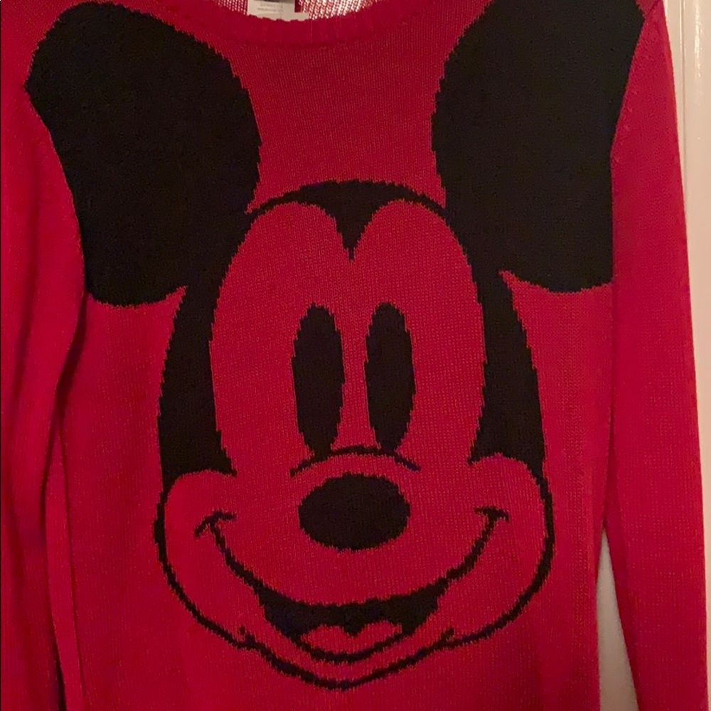 Red Mickey Sweater - Picture 2 of 3